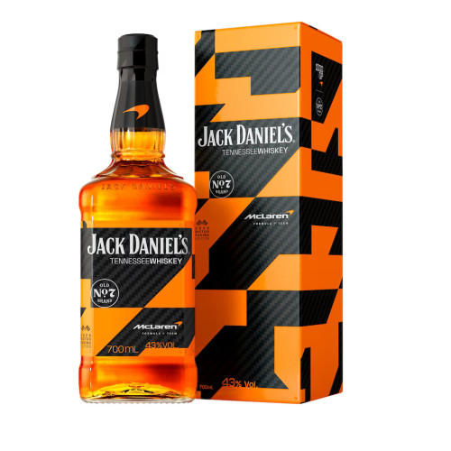 JACK DANIELS TENNESSEE OLD NO.7 MCLAREN WHISKEY BOTTLE 70CL 6x70CL