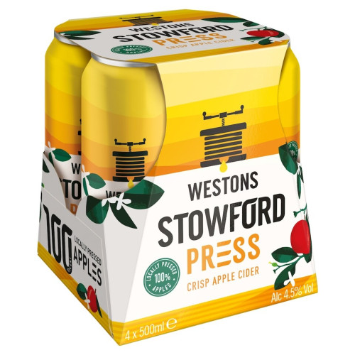 STOWFORD PRESS 4.5% CAN 4x440ML PMP &Acirc;&pound;5.79