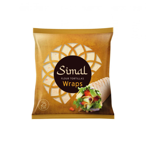 SIMAL FLOUR TORTILLA WRAPS 6 PACK 13x55G