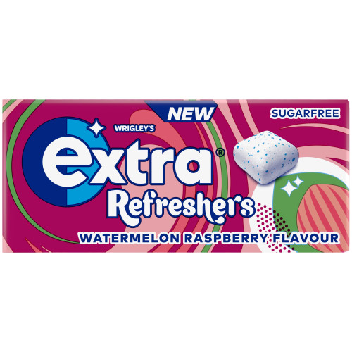 EXTRA REFRESHERS WATERMELON RASPBERRY CHEWING GUM 16x7PC