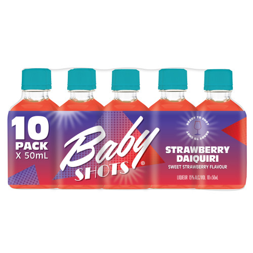 BABY SHOTS STRAWBERRY DAIQUIRI READY TO DRINK BOTTLE 1x10x5CL