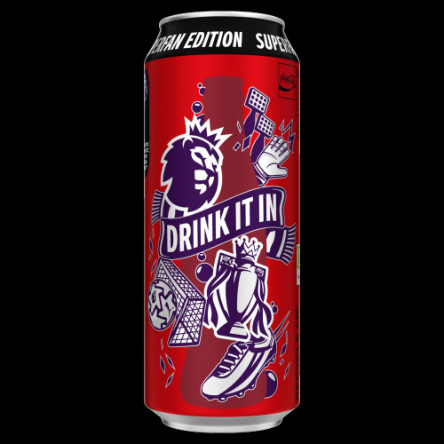 COCA COLA ZERO SUGAR FREE SUPERFAN EDITION CAN 12x500ML