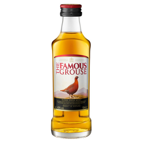 THE FAMOUS GROUSE BLENDED SCOTCH WHISKY BOTTLE 8x12x5CL