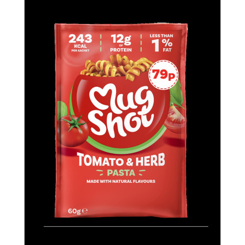 MUG SHOT TOMATO & HERB PASTA 10x60G PMP &Acirc;&pound;0.79