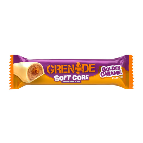GRENADE SOFT CORE GOLDEN CARAMEL PROTEIN BAR 12x50G
