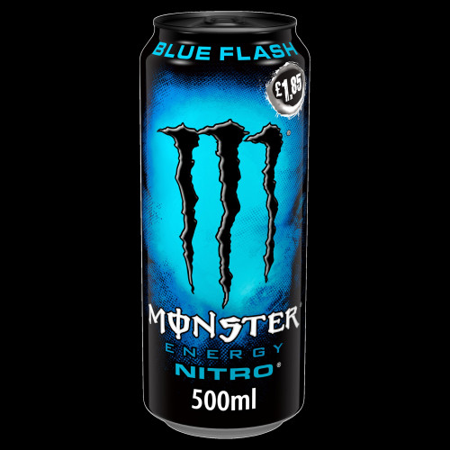 MONSTER ENERGY NITRO BLUE FLASH CAN 12x500ML PMP &Acirc;&pound;1.85
