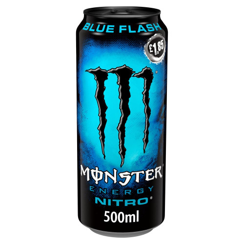 MONSTER ENERGY NITRO BLUE FLASH CAN 12x500ML PMP &Acirc;&pound;1.85