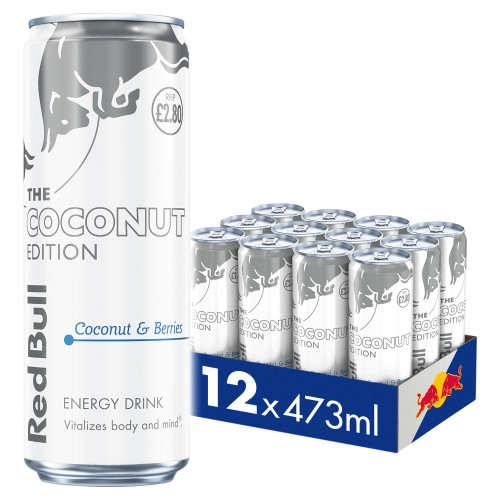 RED BULL COCONUT EDITION CAN 12x473ML PMP &Acirc;&pound;2.80