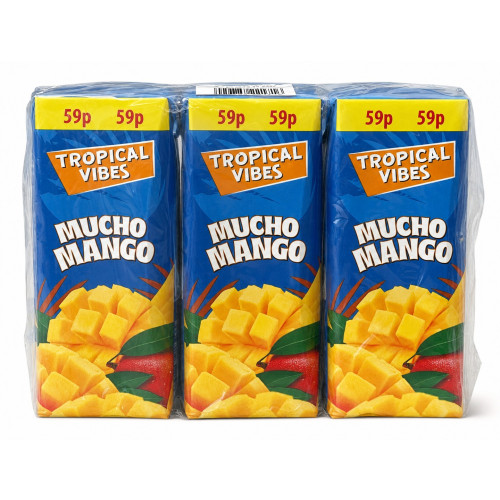 TROPICAL VIBES MUCHO MANGO CARTON 6 PACK 4x200ML PMP &Acirc;&pound;0.59