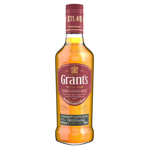 GRANTS TRIPLE WOOD SCOTCH WHISKY BOTTLE 6x35CL PMP &Acirc;&pound;11.49