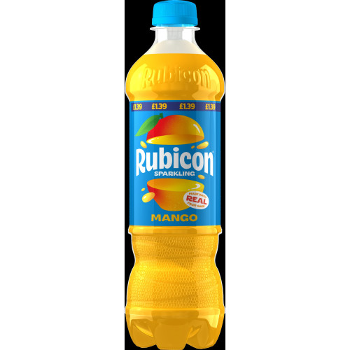 RUBICON SPARKLING MANGO BOTTLE 12x500ML PMP &Acirc;&pound;1.39