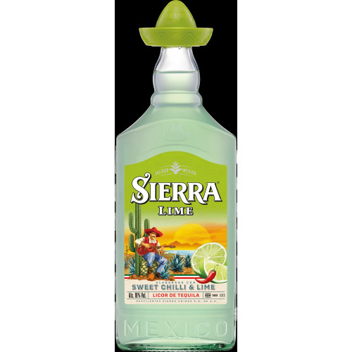 SIERRA LIME & CHILLI TEQUILA BOTTLE 6x70CL