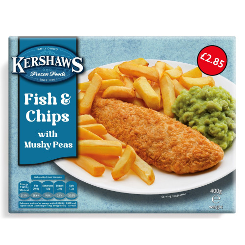 KERSHAWS FISH & CHIP 1x400G PMP &Acirc;&pound;2.85