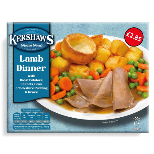 KERSHAWS LAMB DINNER 1x400G PMP &Acirc;&pound;2.85