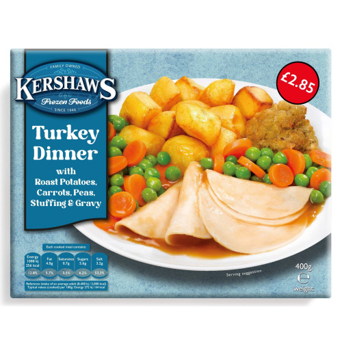 KERSHAWS TURKEY DINNER 1x400G PMP &Acirc;&pound;2.85