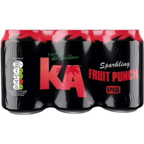 KA SPARKLING FRUIT PUNCH CAN 4 X 6 PACK 330ML