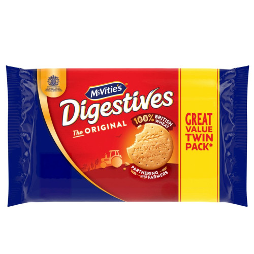 MCVITIES MILK CHOCOLATE DIGESTIVES BISCUIT 2 PACK 9x315G