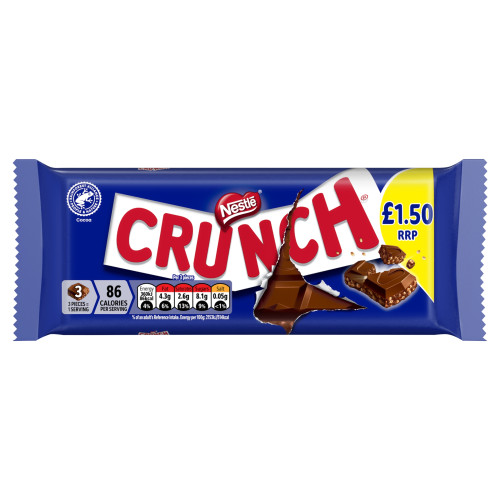 NESTLE CRUNCH CHOCOLATE BAR 20x100G PMP &Acirc;&pound;1.50