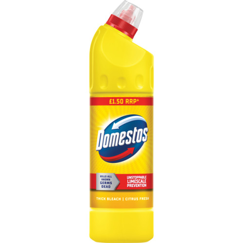 DOMESTOS CITRUS FRESH THICK BLEACH 9x750ML PMP &Acirc;&pound;1.50