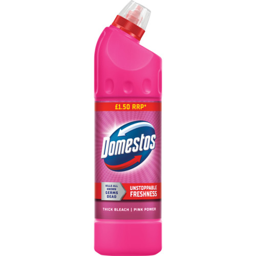 DOMESTOS PINK THICK BLEACH 9x750ML PMP &Acirc;&pound;1.50