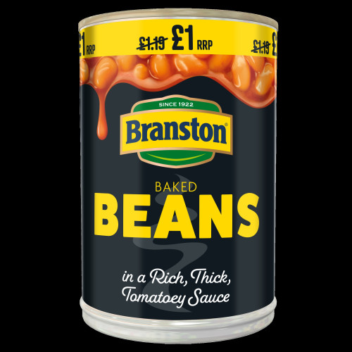 BRANSTON BAKED BEANS 12x410G PMP &Acirc;&pound;1.00