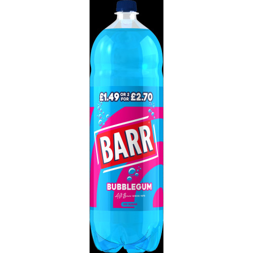 BARR BUBBLEGUM BOTTLE 6x2L PMP &Acirc;&pound;1.49/ 2F&Acirc;&pound;2.70