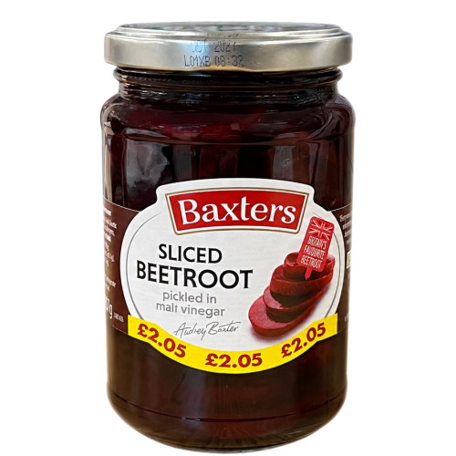 BAXTERS SLICED BEETROOT 6x340G PMP &Acirc;&pound;2.05