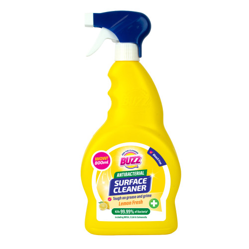 BUZZ ANTIBACTERIAL LEMON FRESH ALL PURPOSE SPRAY 12x800ML