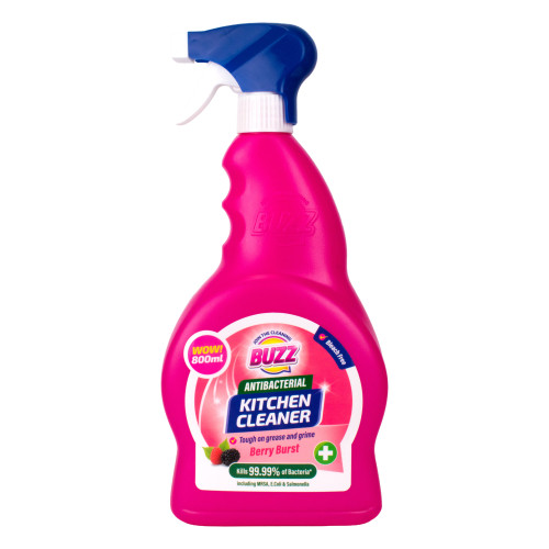 BUZZ ANTIBACTERIAL BERRY BURST KITCHEN SPRAY 12x800ML